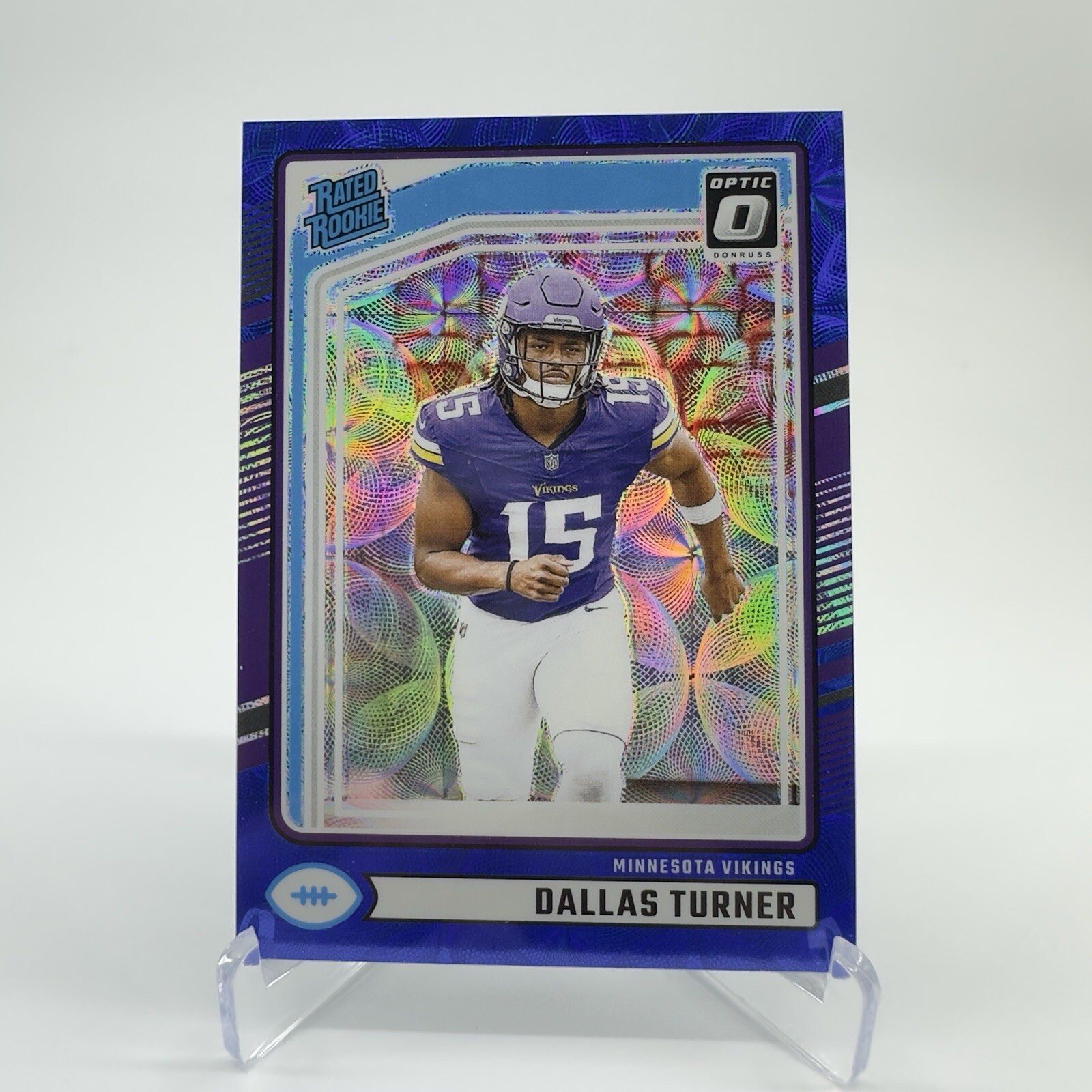 2024 Dallas Turner Blue Scope Optic Preview Rated Rookie Donruss #331