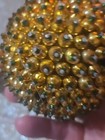 Push Pin Sequins And Beaded Christmas Ornaments Vintage Handmade Mixed Lot 7 Pcs — photo 8