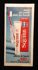 Pubblicita Advertising Originale Vintage Squibb Dentifricio Denti Igiene 1969 Ebay