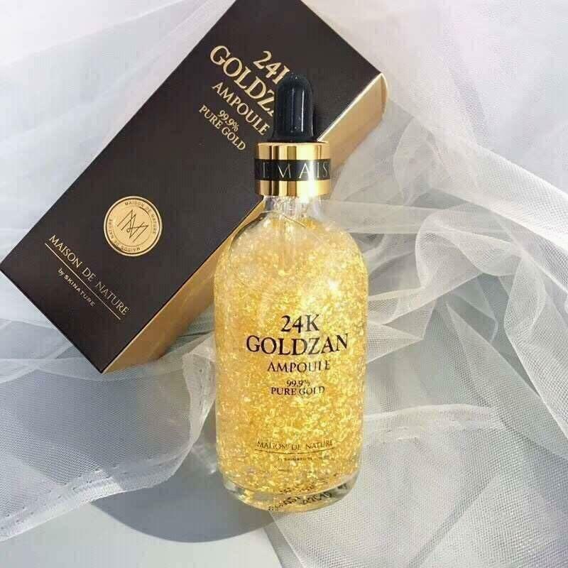 24K Gold Facial Serum MAISON DE NATURE 24K Goldzan Ampoule Pure