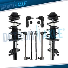 Front Struts w/Coil Spring Sway Bars Tie Rods for 2013 2014 2015 2016 Dodge Dart