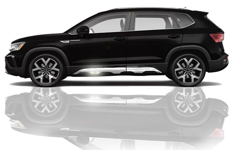 For 2021 2024 Volkswagen Taos Accessories Stainless Steel Body Side Molding Trim