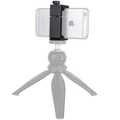 Morsetto treppiede scarpa fredda metallo foro vite 1/4" supporto clip per cellulare iPhone - Foto 8 di 10