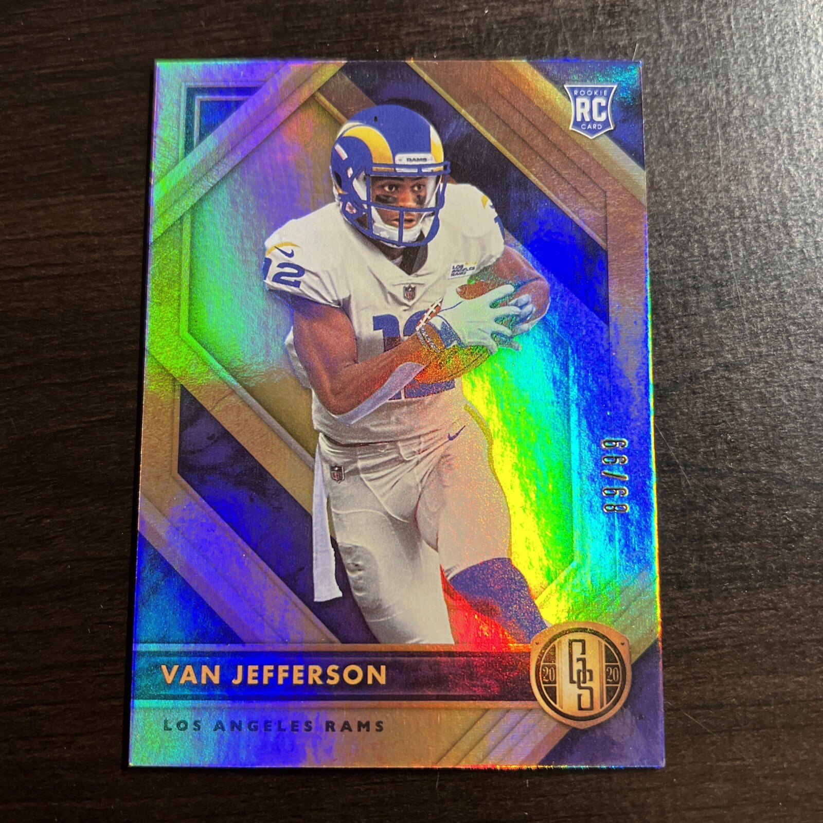 Van Jefferson LA Rams 2020 Gold Standard #128 RC #/99