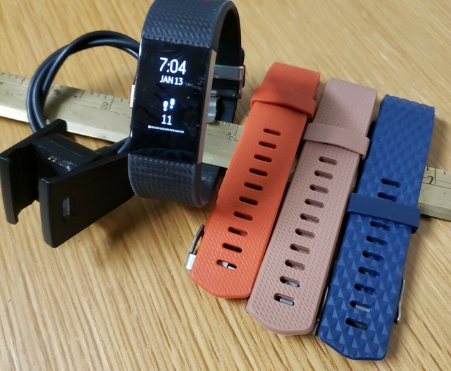 Fitbit Charge 2 HR Heart Rate Activity Tracker Small Bands W/Charger FB407 | eBay