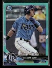 2018 Bowman #BCP68 Brendan McKay Chrome Prospects Aqua Refractor #/125