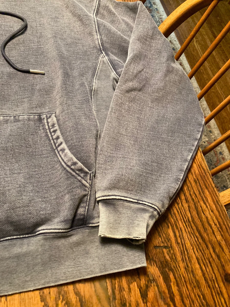 KITH Williams III Crystal Washed Unisex Hoodie Heather Blue Small