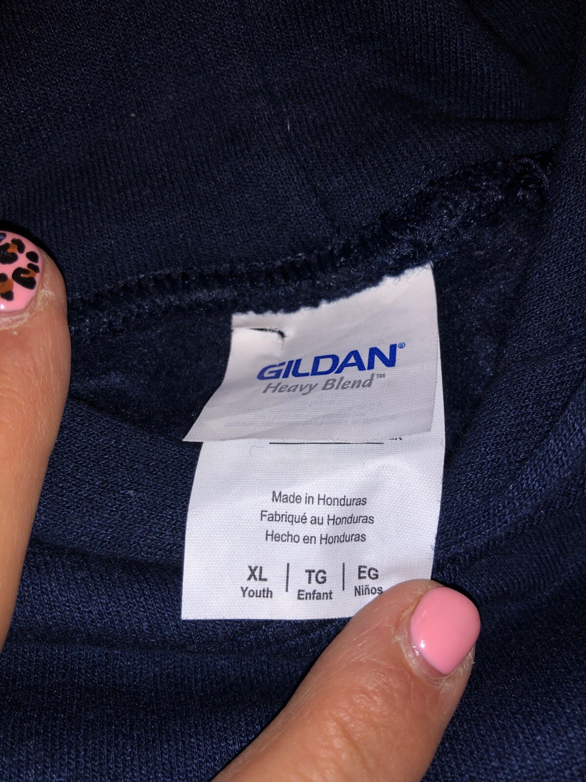 QUINNIPIAC UNIVERSITY BOBCATS Hockey Youth XL Hoodie Navy Blue Never