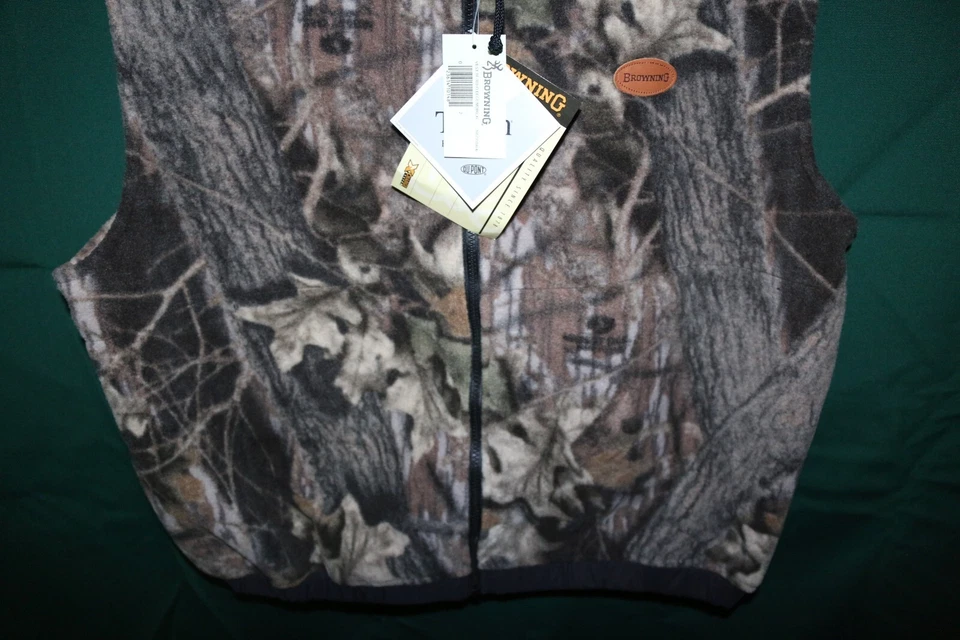 NEW w/TAG men's Browning size XL / TG hunting TF-300 fleece vest Teflon Fab.Prot - Image 3 of 4