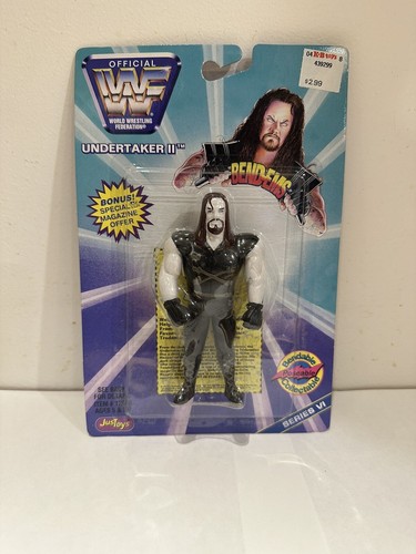 WWF WWE The Undertaker Just Toys Bend-Ems Series V...