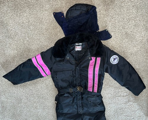 Walls Blizzard Pruf Hooded Snow Snowmobile Ski Suit Black & Pink Men’s L Tall US - Picture 6 of 13