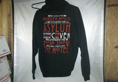 AMERICAN HORROR STORY FIRST 5 SEASONS BLACK HOODIE LARGE