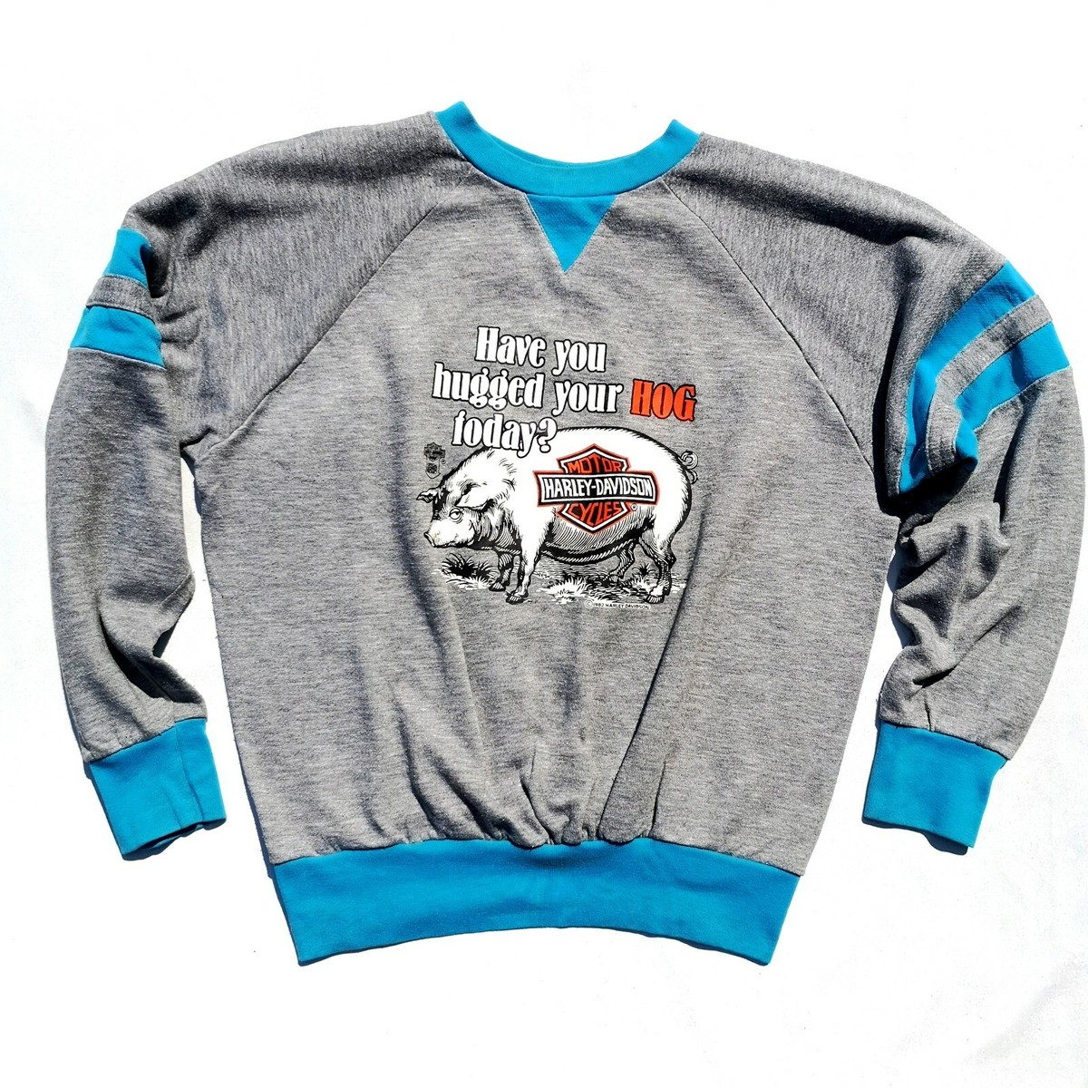 80s Vintage 3d Emblem Harley Davidson hog Sweat Shirt | eBay 80s Vintage 3d Emblem Harley Davidson hog Sweat Shirt | eBay