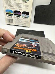 3-D WorldRunner NES Nintendo Game 1987, Complete CIB No Glasses