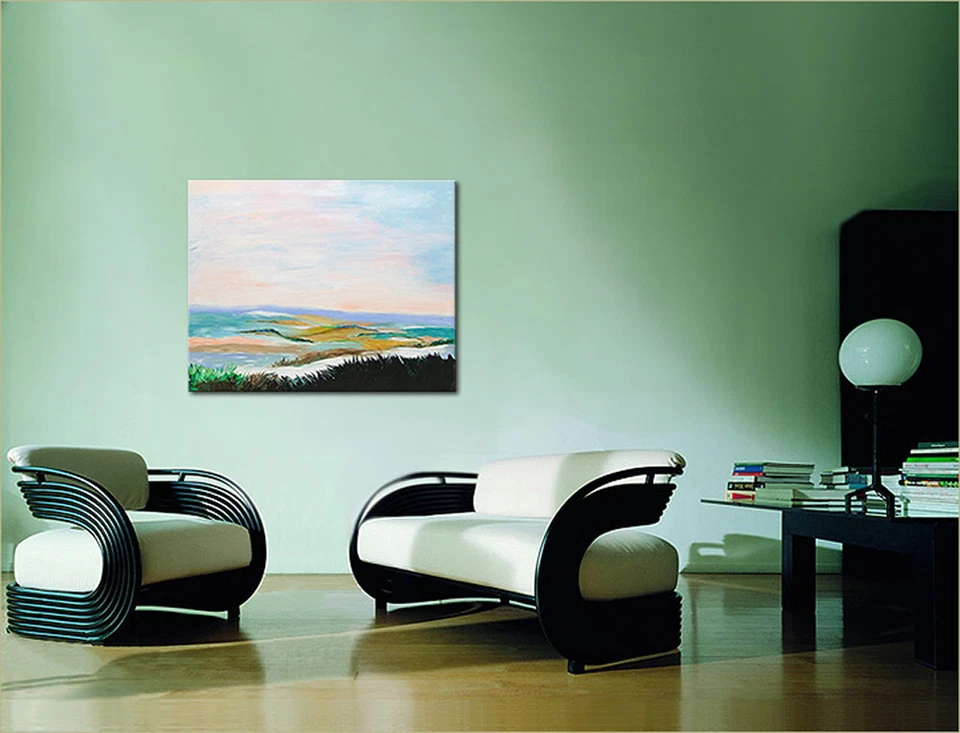 NOVAARTE Abstrakte Malerei Acryl Bild Gemälde Küste Moderne Kunst Meer ORIGINAL - Bild 3 von 4