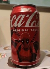 Marvel Coca Cola Deadpool Can OPENED - Original