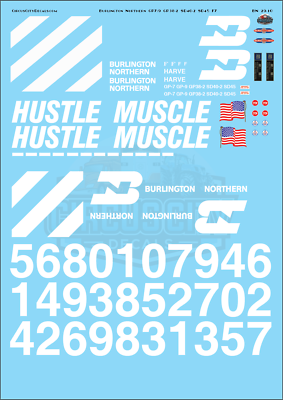 #ad BN Burlington Northern GP7 9 GP38 2 SD40 2 SD45 F7 G 1:29 Scale $24.77