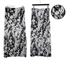 Jeans By Buffalo Skirt Women's L Floral Maxi Stretch Waist Pull On Cottagecore