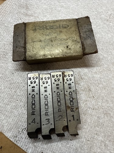 Ridgid 65-R High Speed Dies 1-2” NPT Threading Dies New Old Stock