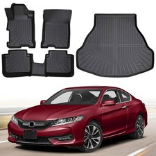 Floor Mats Cargo Liner for Honda Accord 2013-2017 Sedan ONLY , Custom Fit All...