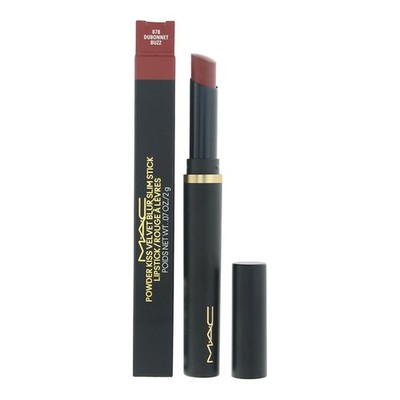 Mac Powder Kiss Velvet Blur Slim Stick 878 Dubonnet Buzz Lipstick 2g For Women
