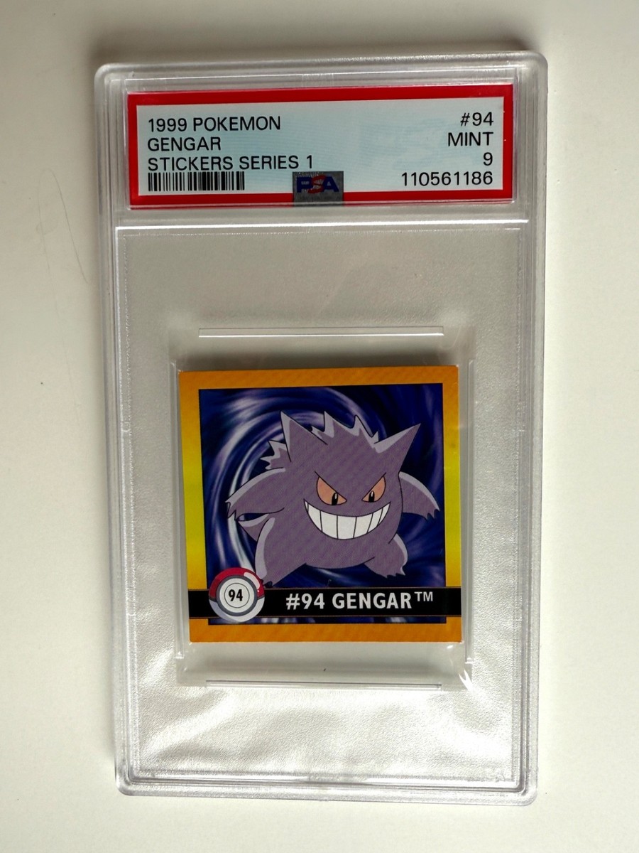 Pokemon Artbox 1999 Sticker 1 #94 Gengar PSA 9 MINT - Rare