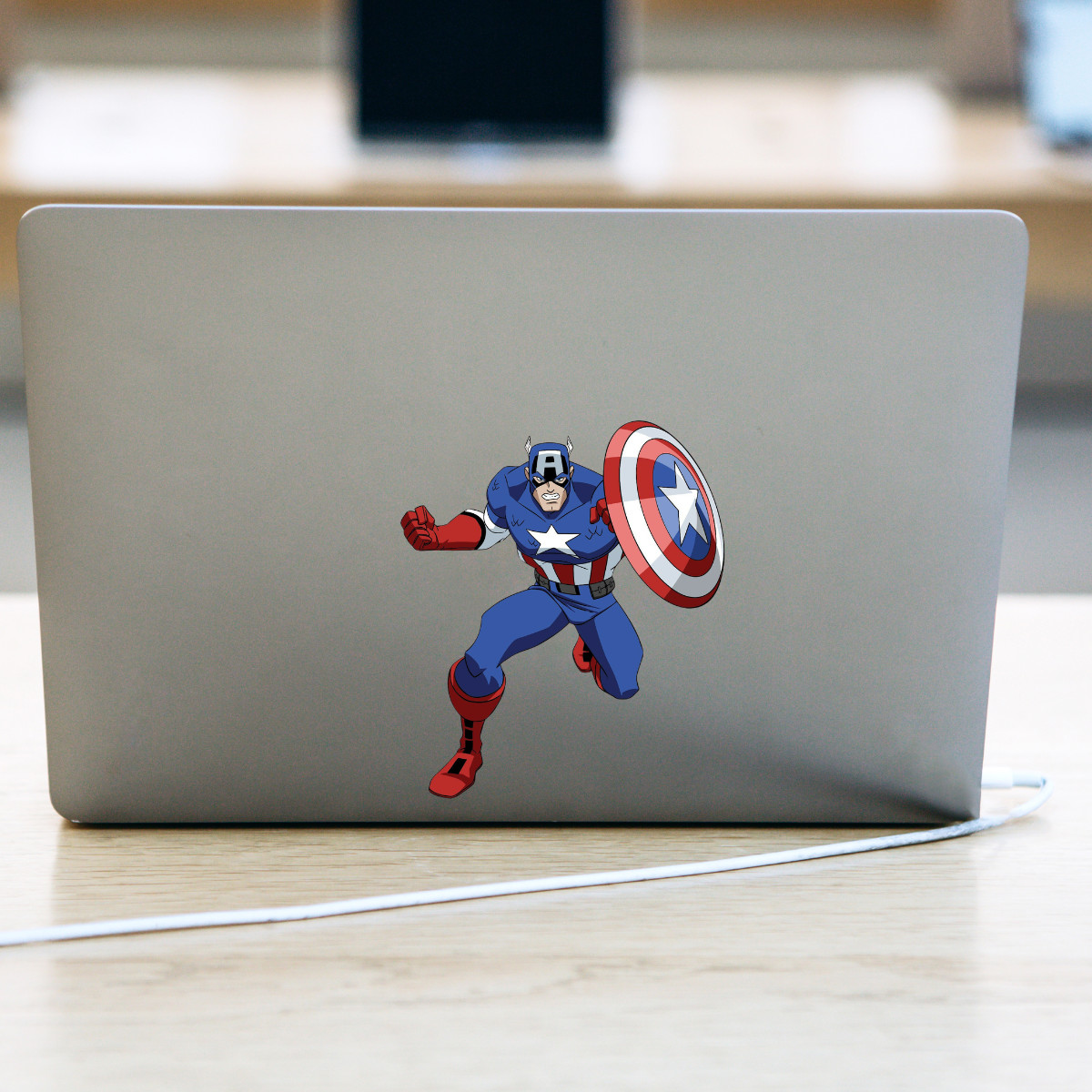 CAPTAIN AMERICA Comic StickerVinyl Decal Die-Cut  size 4inx4in Car, Laptop