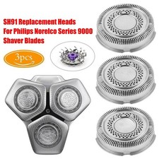 3PCS SH91 Replacement Heads for Philips Norelco Series 9000 Shavers Blades