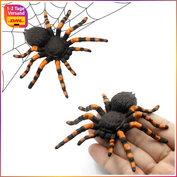 Plastikspinne Kunststoff Dekoration FüR Halloween Party Deko Spinnen-image
