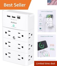 Multi Plug Outlet Surge Protector White