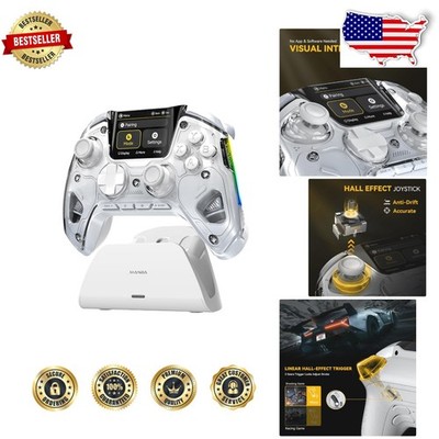 Interactive Screen Wireless Controller for PC Switch iOS Android RGB