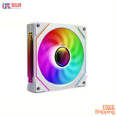 PC Gehäuselüfter Set 120mm 12V ARGB Gaming adressierbar RGB LED Hub UK Reverse