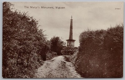 WIGTOWN Märtyrer Denkmal, Wigtownshire RP Postkarte unbenutzt