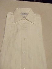 13- Brooks Brothers WHITE Tuxedo SHIRT - French Cuffs - REGULAR COLLAR- 16 / 33