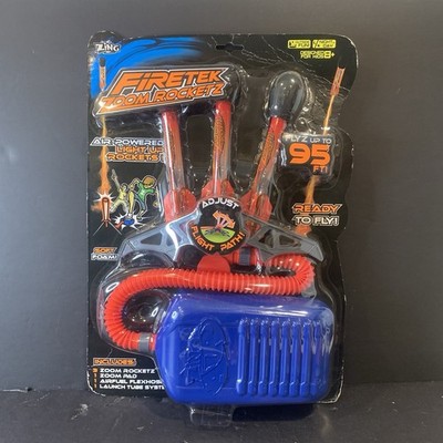 Kids Air Powered Soft Foam Rocket Launcher - Firetek Zoom Rocketz 95 FT!