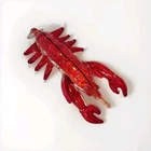 Vintage Art Glass Lobster Murano 12"L x 3.25"H x 4.5"W