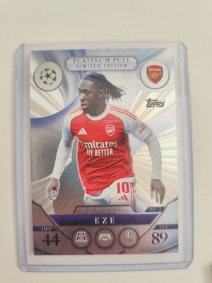 Match Attax Extra 25/26 Eberechi Eze Platinum Pull PP2 Arsenal 2025/2026