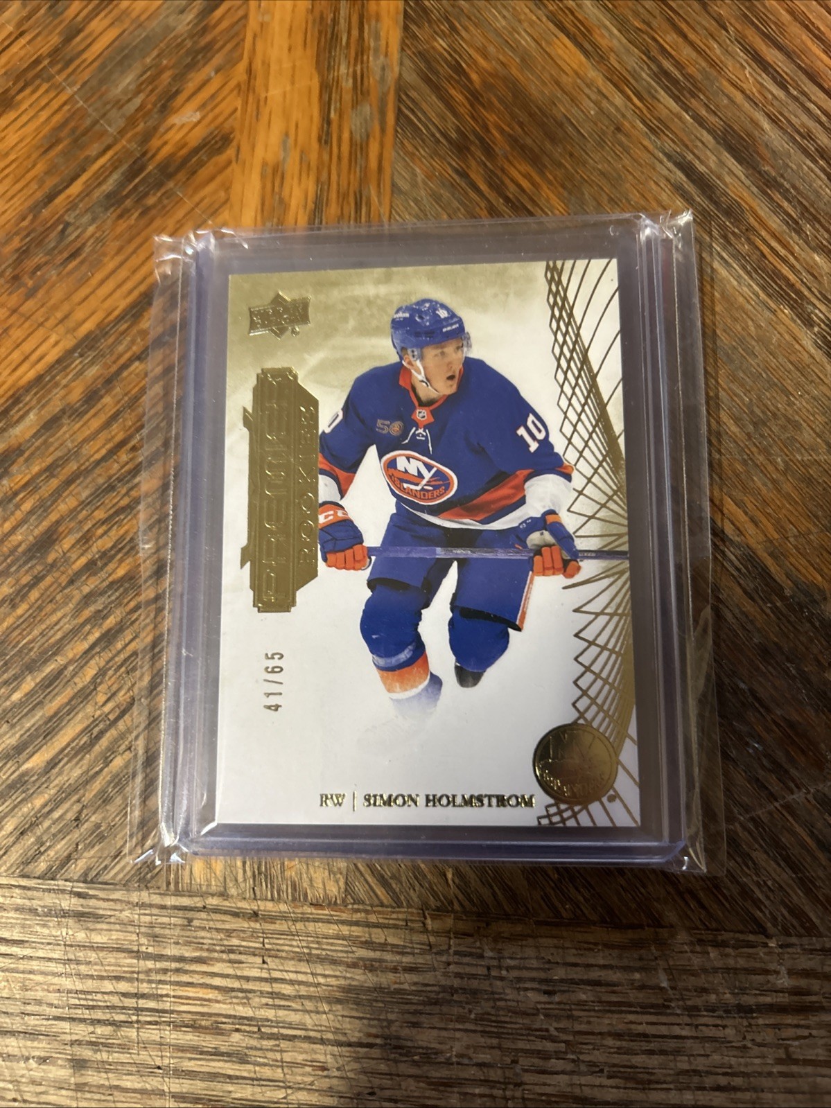 Simon Holmstrom 2022-23 Upper Deck Hockey Premier Rookies Numbered 41/65