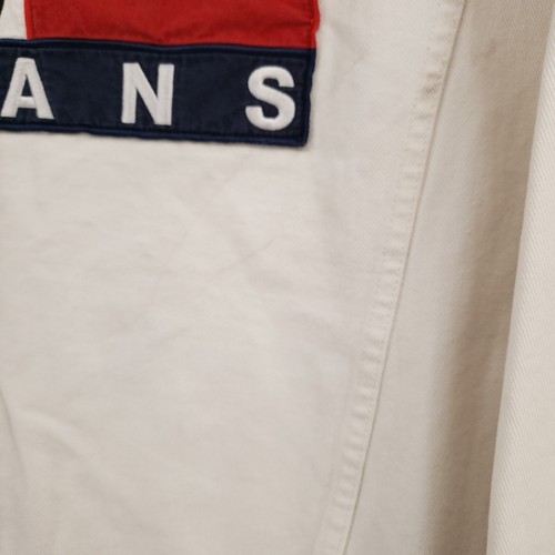 VINTAGE Tommy Hilfiger Jacket Mens L Large White Big Flag Denim Trucker 90s by Tommy Hilfiger, Size L, $143.99 - Photo 20