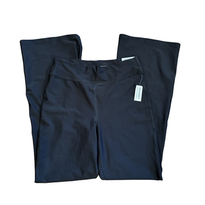 Old Navy Extra High Waisted Flare Leggings black size large powersoft New! 