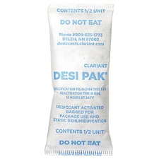 Armor Protective Packaging Desiccant,3-1/8in. L,1-1/2in. W,PK550 D1/2UCT Armor
