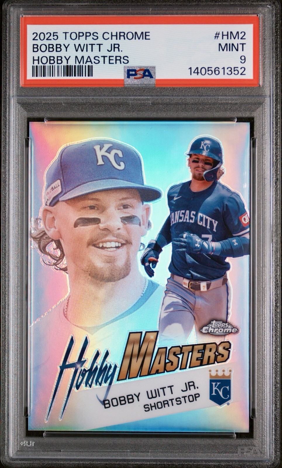 Bobby Witt Jr 2025 Topps Chrome Hobby Masters HM-2 Kansas City.