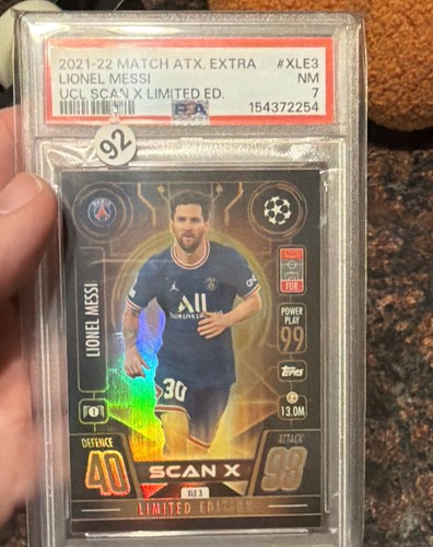 2021 Topps Match Club Competitions Extra - Scan X Limited Edition Lionel Messi 