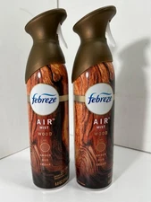 2x Febreze Air Mist Wood Amber Oud Cedar Air Freshener Spray 8.8 oz. - NEW