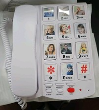 NEW Uvital LD-828 Big Button Corded Landline Phone For Seniors