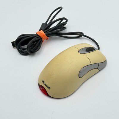 Vtg Microsoft Intellimouse Optical Mouse IntelliEye USB PS/2 Wired X08-71118
