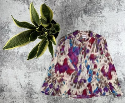 Isabel Marant Etoile Batik Damen Maria 38 Größe Kleid Blumen Shirt Bluse Top