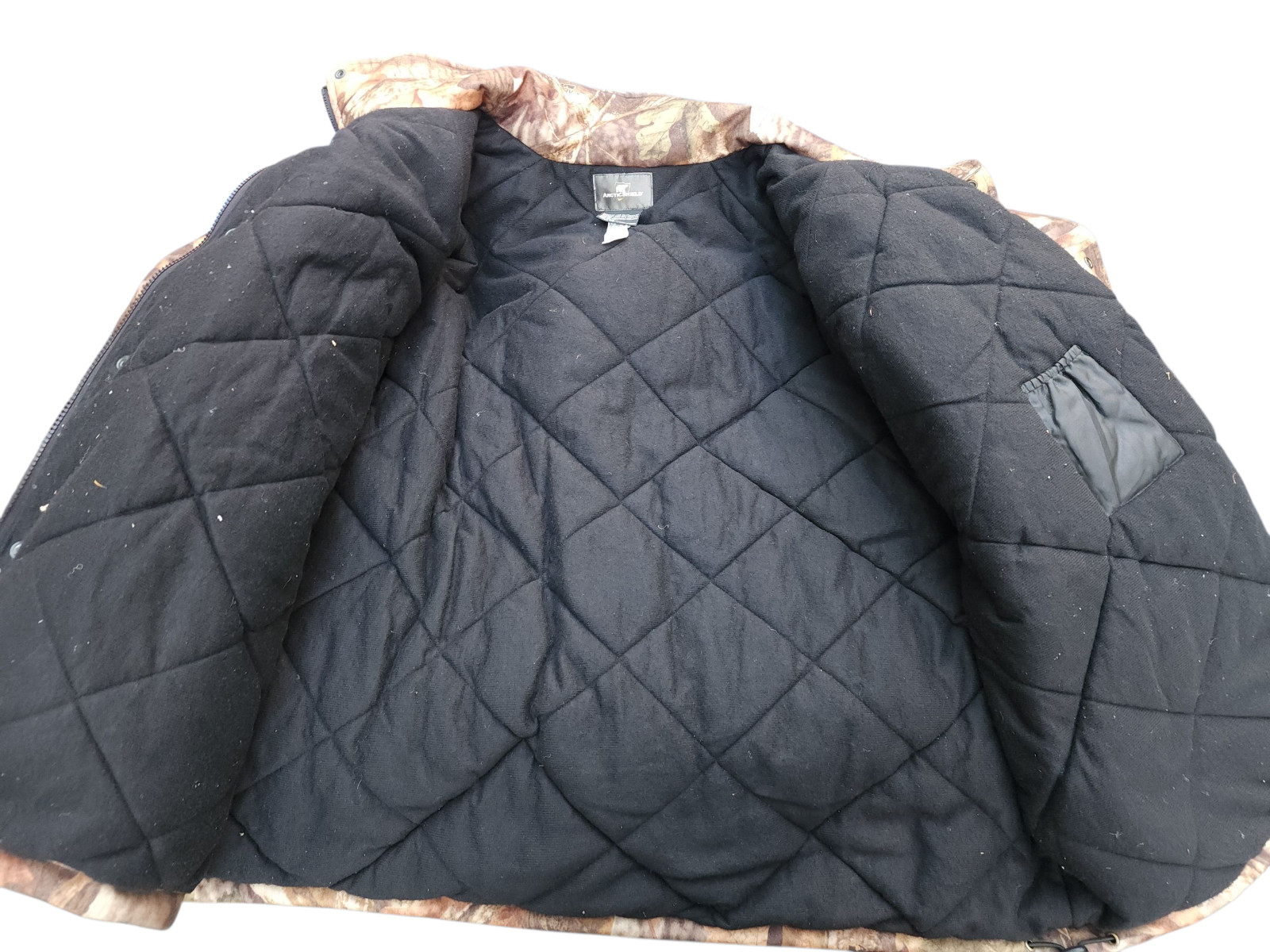 Arctic Shield XL Mossy Oak Breakup Camo Insulated Jacket/Coat BROKEN ZIPPER