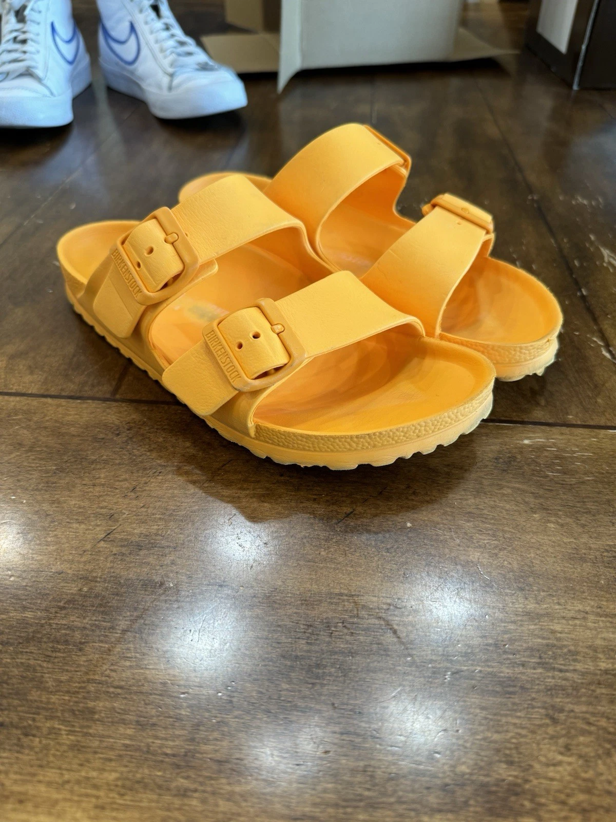 Birkenstock Arizona Eva Two-strap Sandals Tangerine Size 38