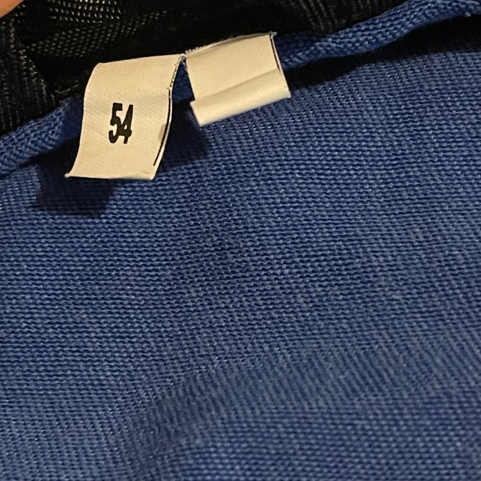 Caterpillar CAT Work Jacket Mens Blue Black Full Zip Workwear Size 54 Full Zip - Image 3 of 4